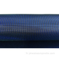Rouleau de tissu en fibre de carbone épais vert bleu bleu